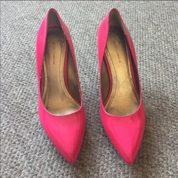 BCBG hot pink heels - Picture 1 of 1